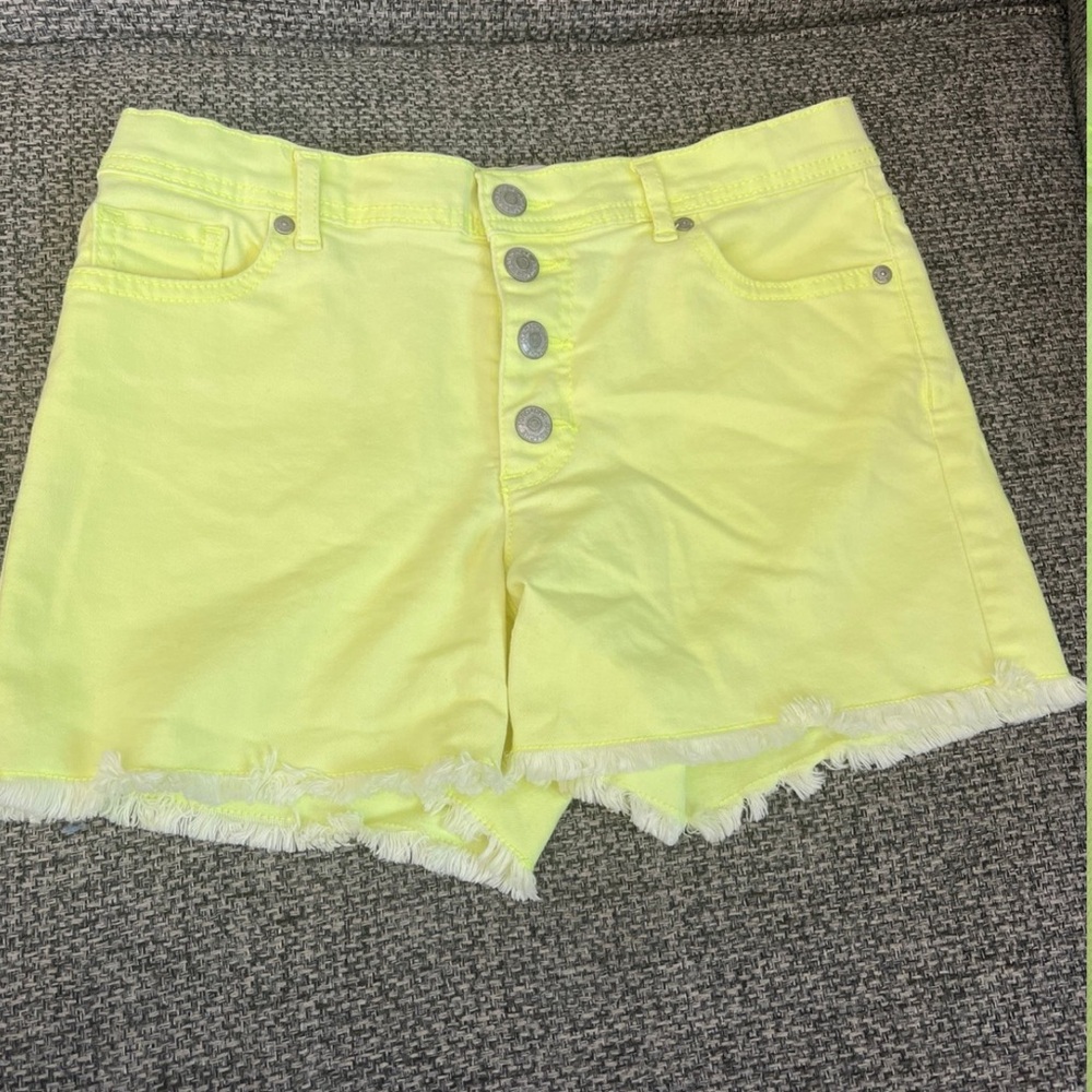 Kids Jordache neon yellow shorts